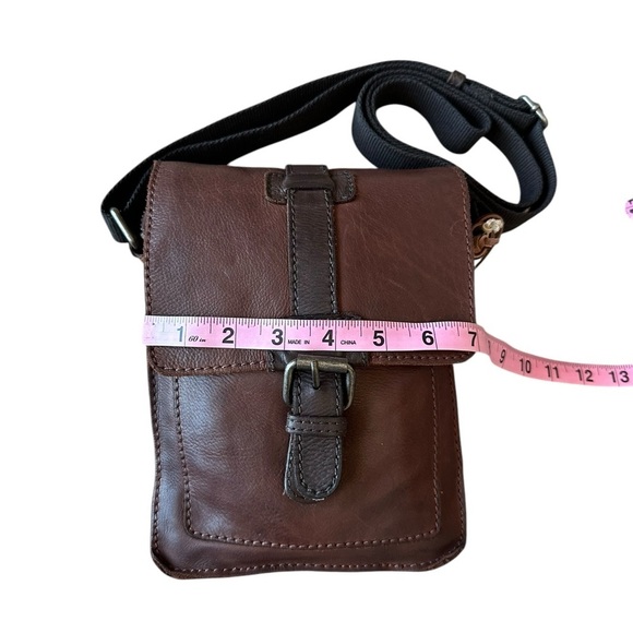 India Brown Leather Crossbody Bag - Picture 14 of 15